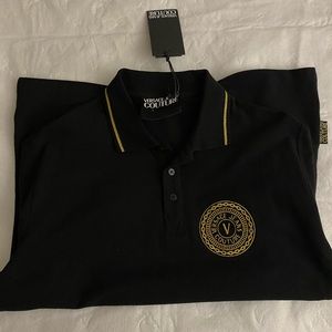 Versace Jeans Couture Polo T Shirt Black